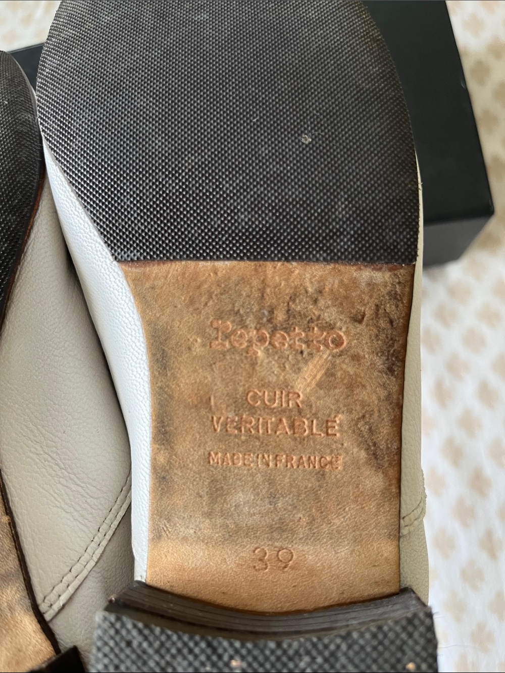 Repetto zizi white Leather Lace-Up Oxfords ballet 39 (US 8) - Picture 9 of 11